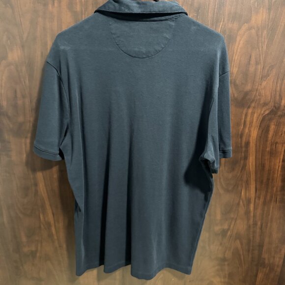 Tahari Men's Blue Short Sleeve Polo, Large - Picture 4 of 4